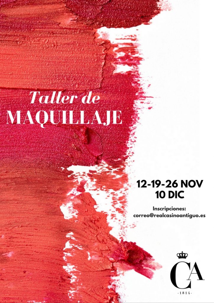Taller de maquillaje Real Casino Antiguo de Castellón
