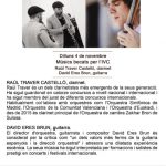 Ciclo de Música «Los lunes concierto» – Actuación de Raúl Traver y David Eres