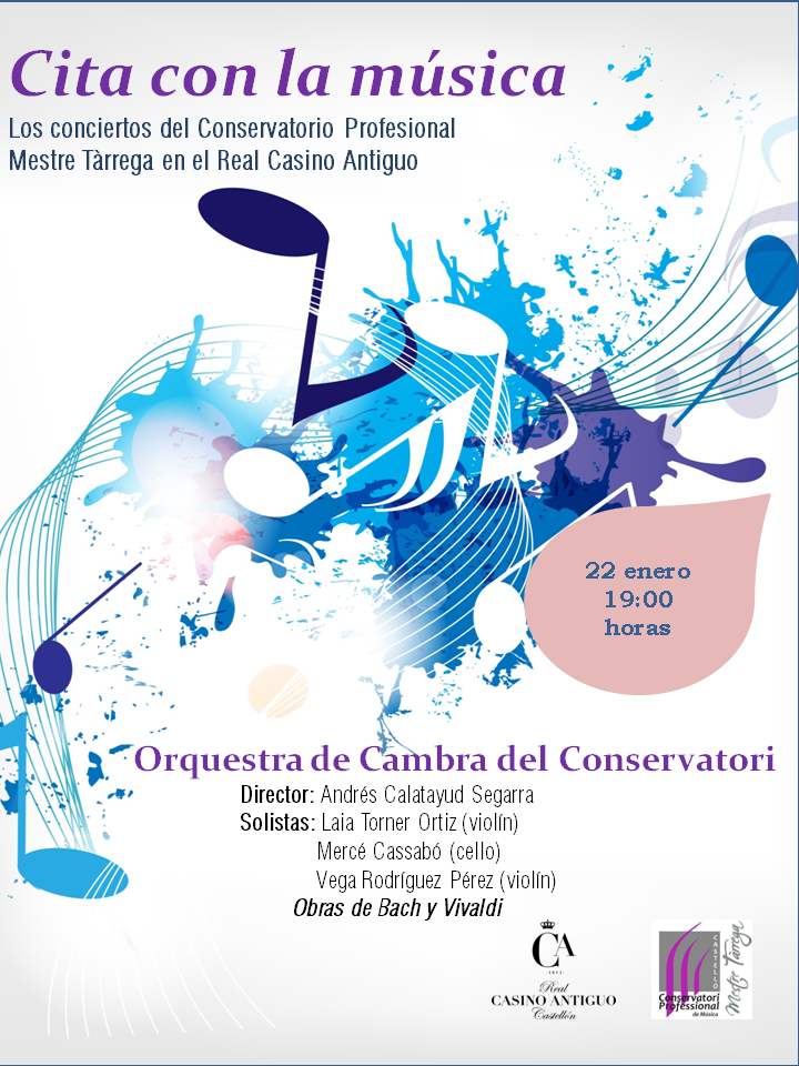 Cartel orquesta camara conservatorio profesional musica