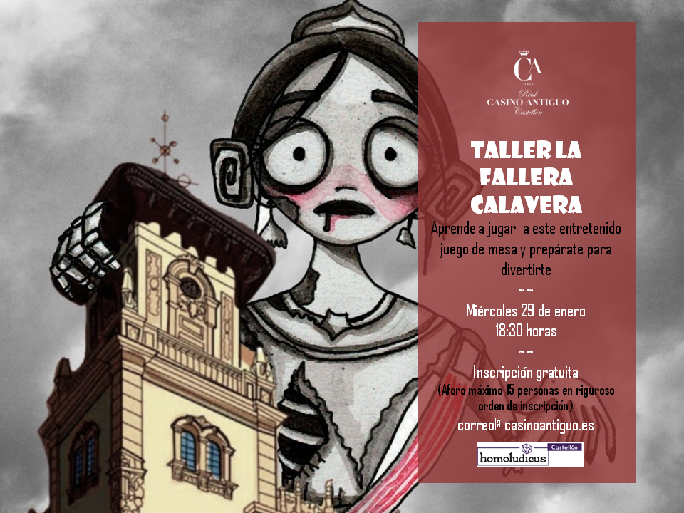 Cartel Taller Fallera Calavera