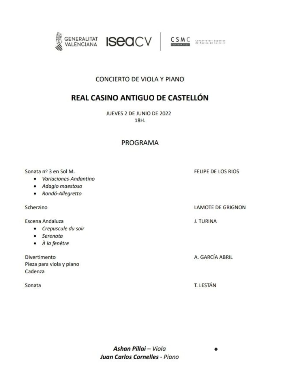 CONCIERTO CSCM