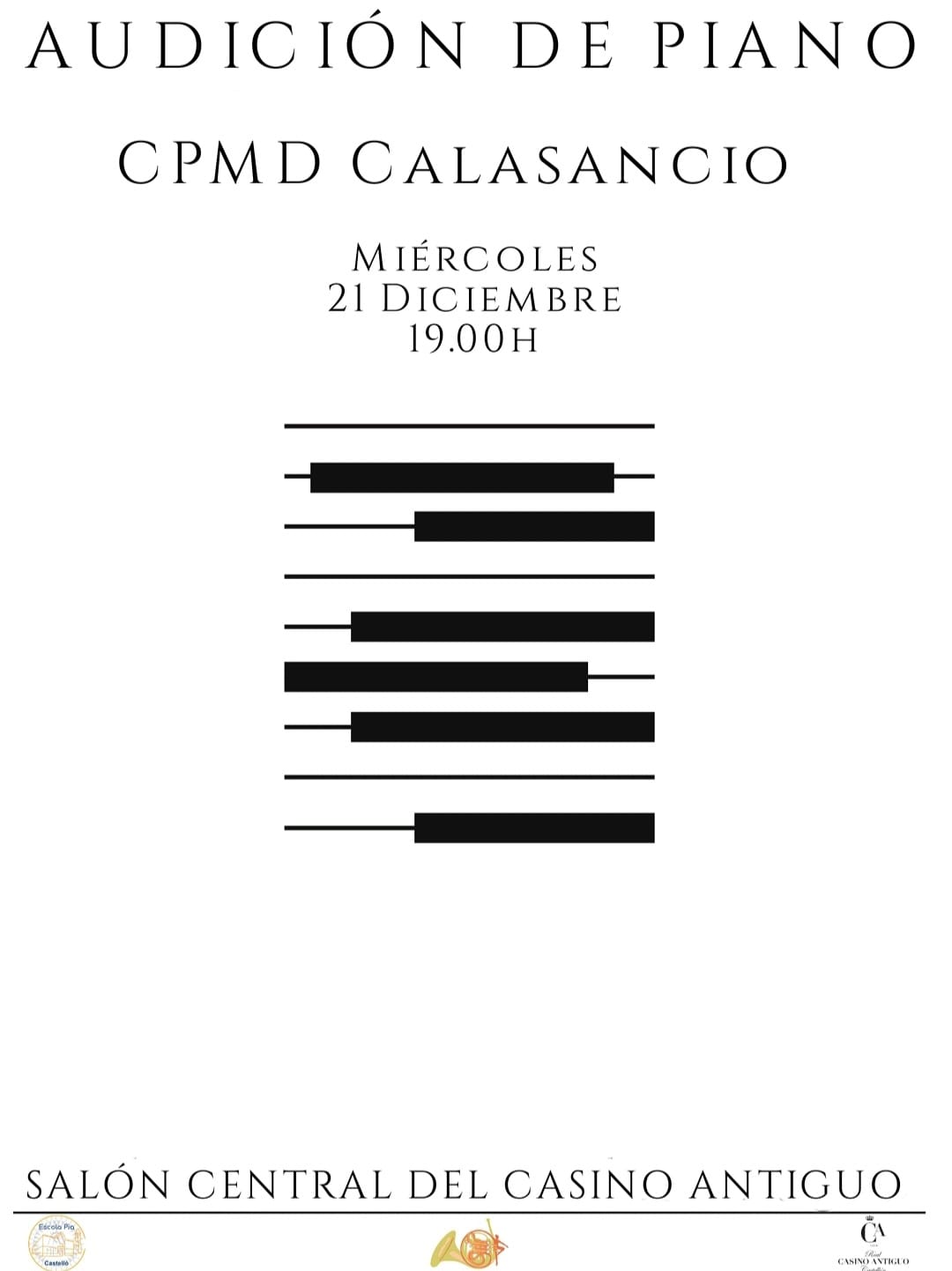 AUDICION DE PIANO CPMD CALASANCIO