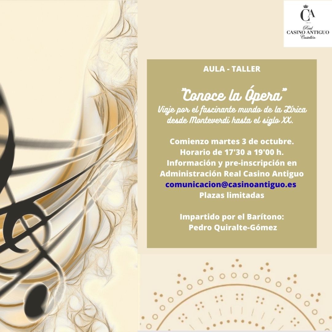 Taller Conoce la Ópera