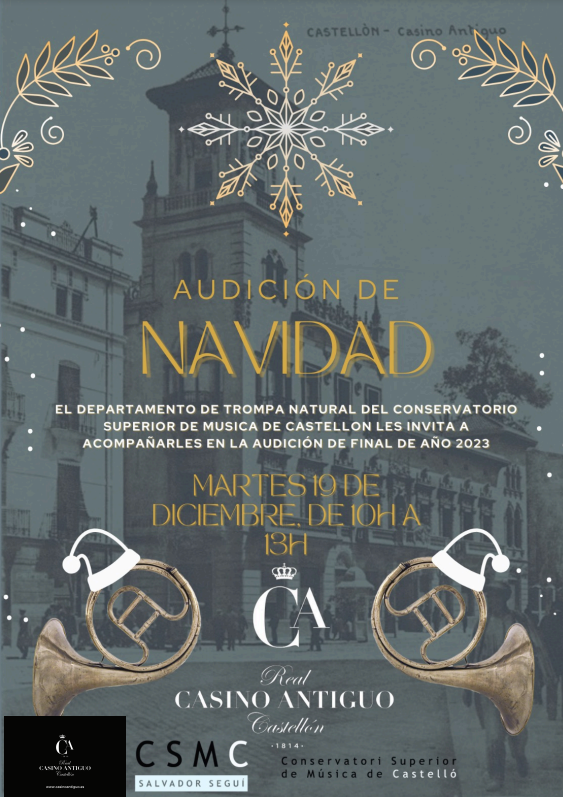 #Audición_TrompaNatural #CSMCSalvadorSeguí #RealCasinoAntiguo - 19122023