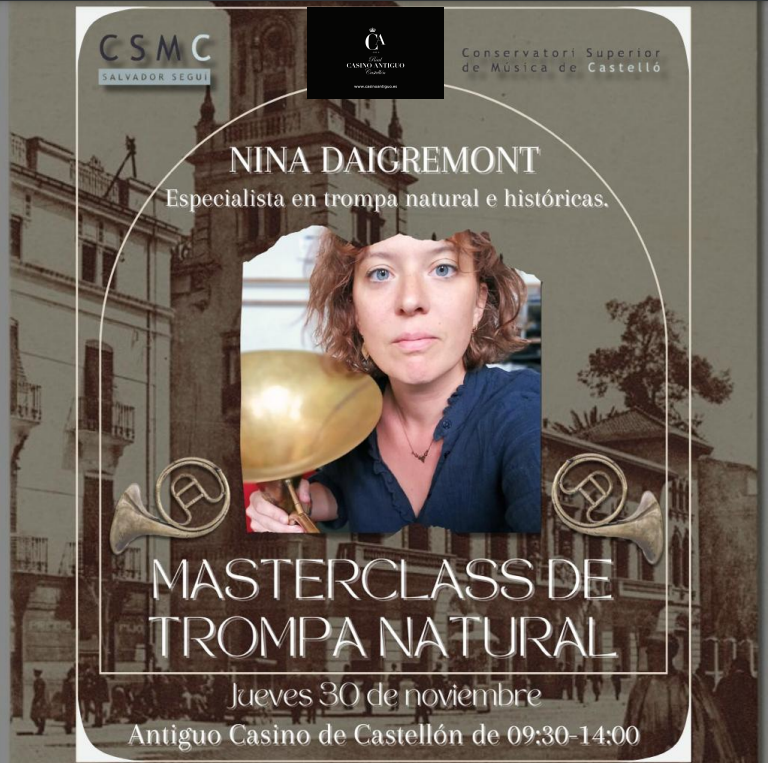 #Masterclass #Trompa #MatinalesdelConservatorio #CSMCSalvadorSeguí #RealCasinoAntiguo