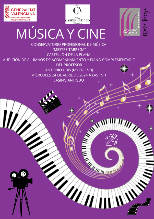 MusicayCine #Conservatori #MestreTàrrega #RealCasinoAntiguo