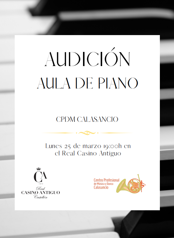 #Audición #Piano #Calasancio #RealCasinoAntiguo