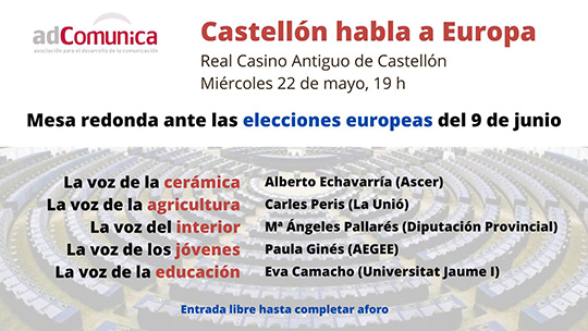 CASTELLÓN HABLA A EUROPA – Mesa Redonda adComunica