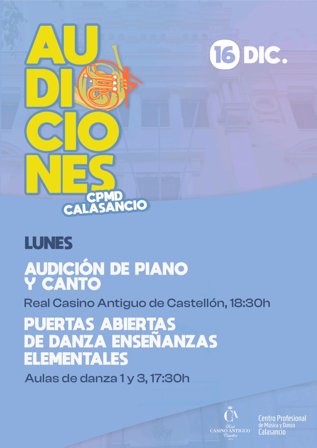 #Audiciones #CPMDCalasancio #Castellon #RCA