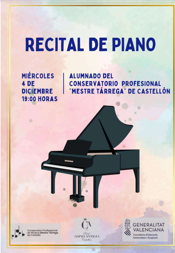 Recital Piano #CPMC Mestre Tarrega