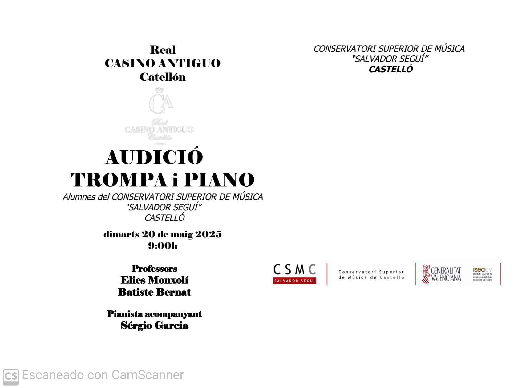 #Audición #Trompa CSMC Salvador Segui - RCA
