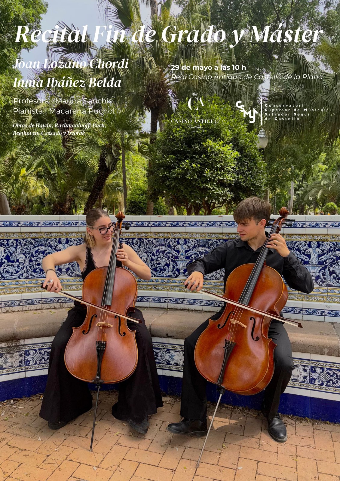 Recital Fin de Grado y Master de Violonchelo_CSMC Salvador Segui