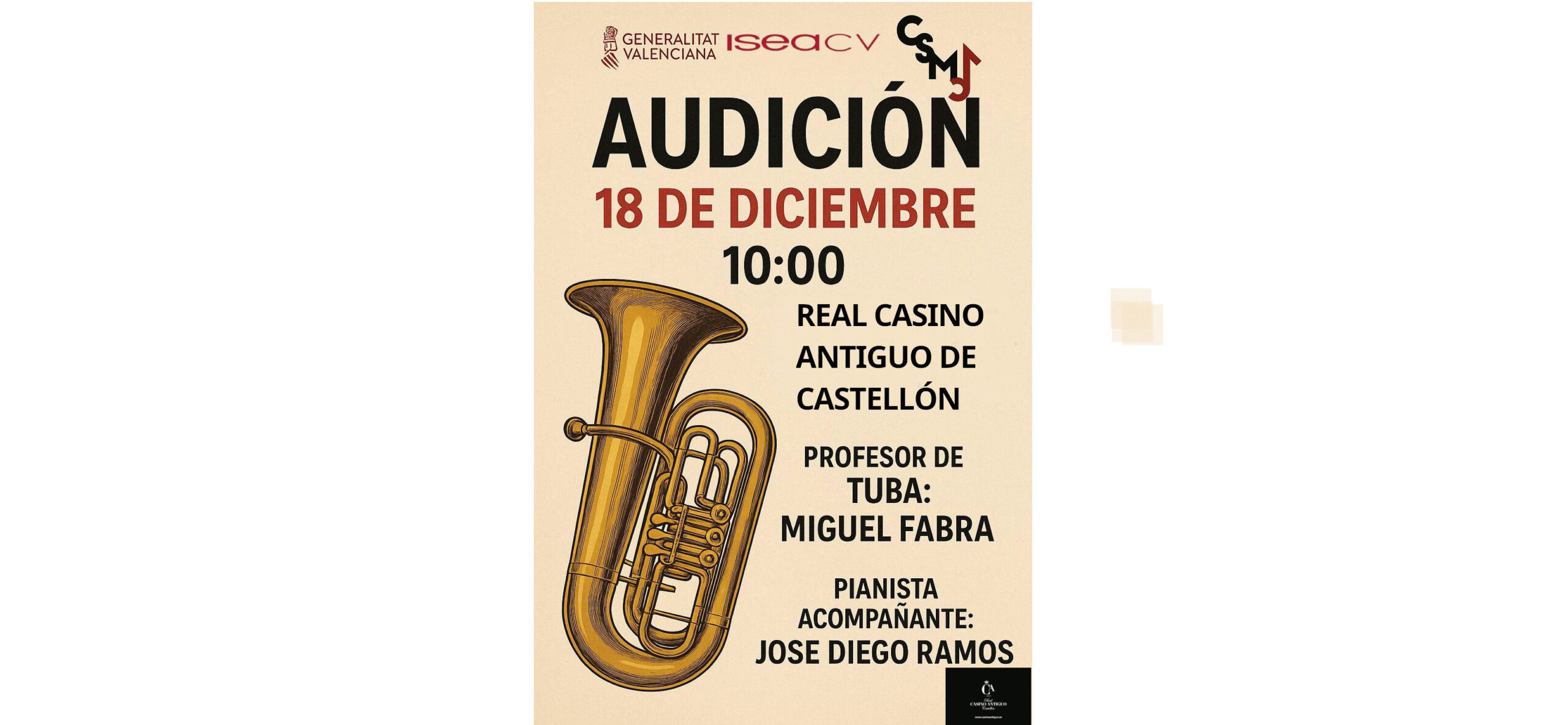 Audición Tuba CSMC Salvador Seguí