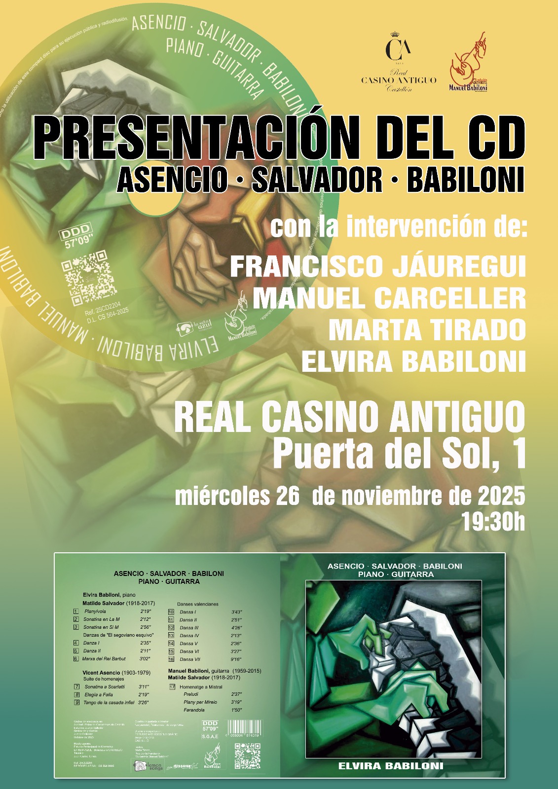 Presentación CD Elvira Babiloni