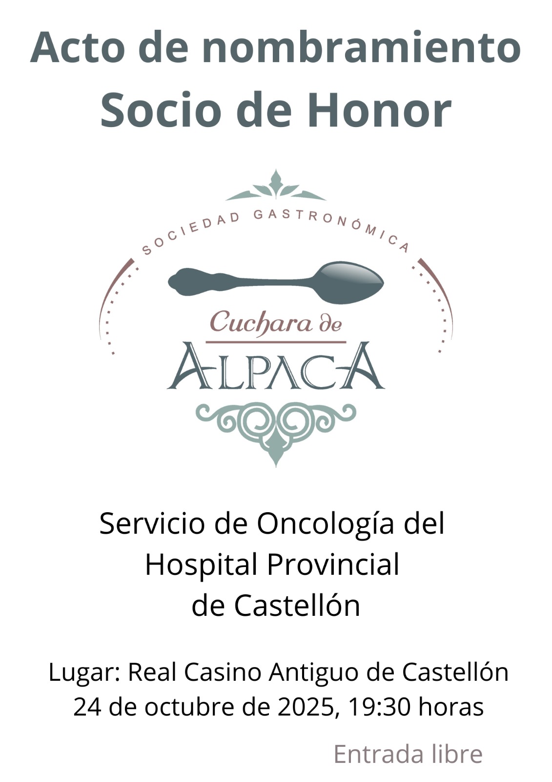 #SOCIOHONOR #CUCHARADEALPACA