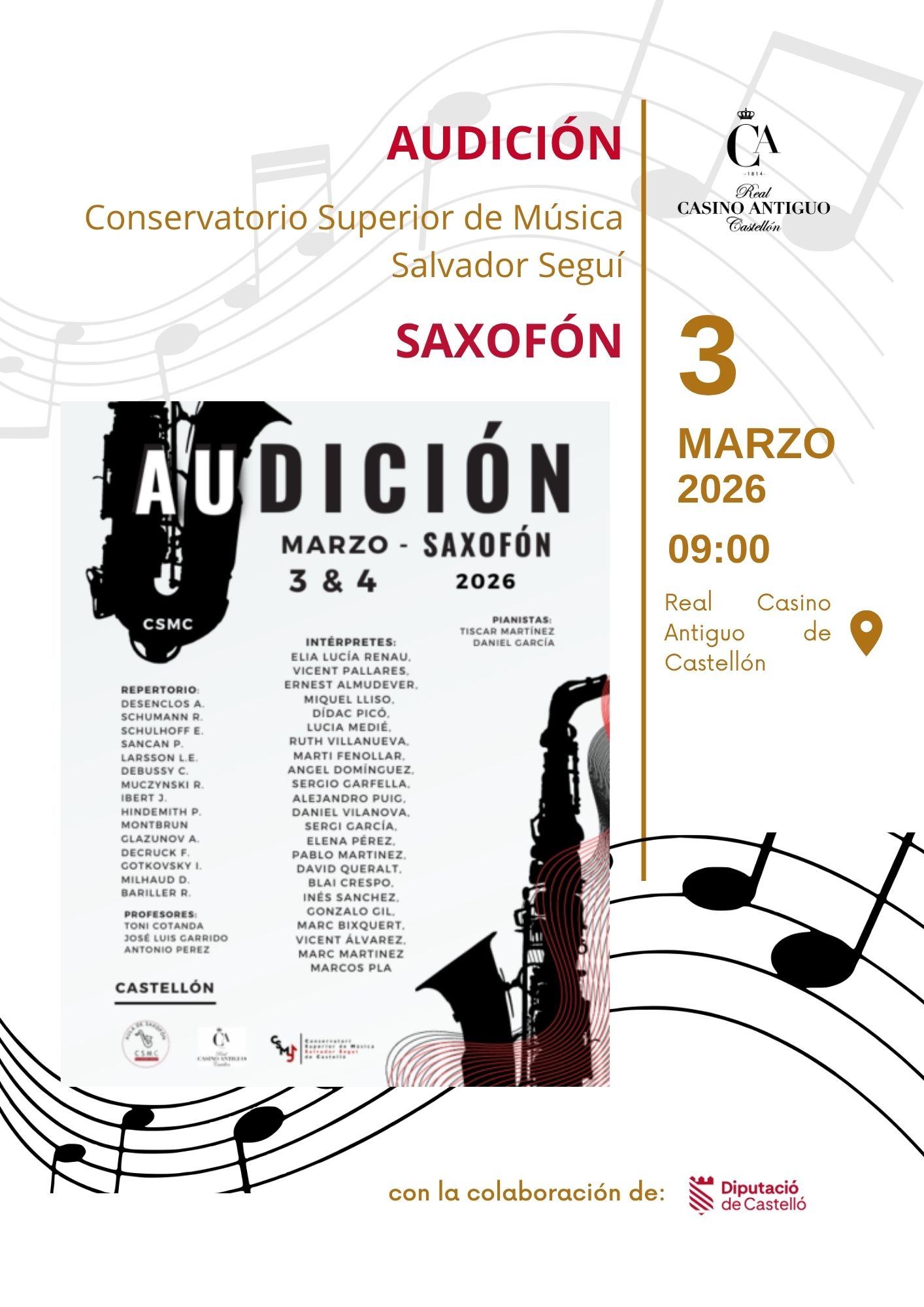 AUDICIÓN DE VIOLÍN – CSMC Salvador Seguí