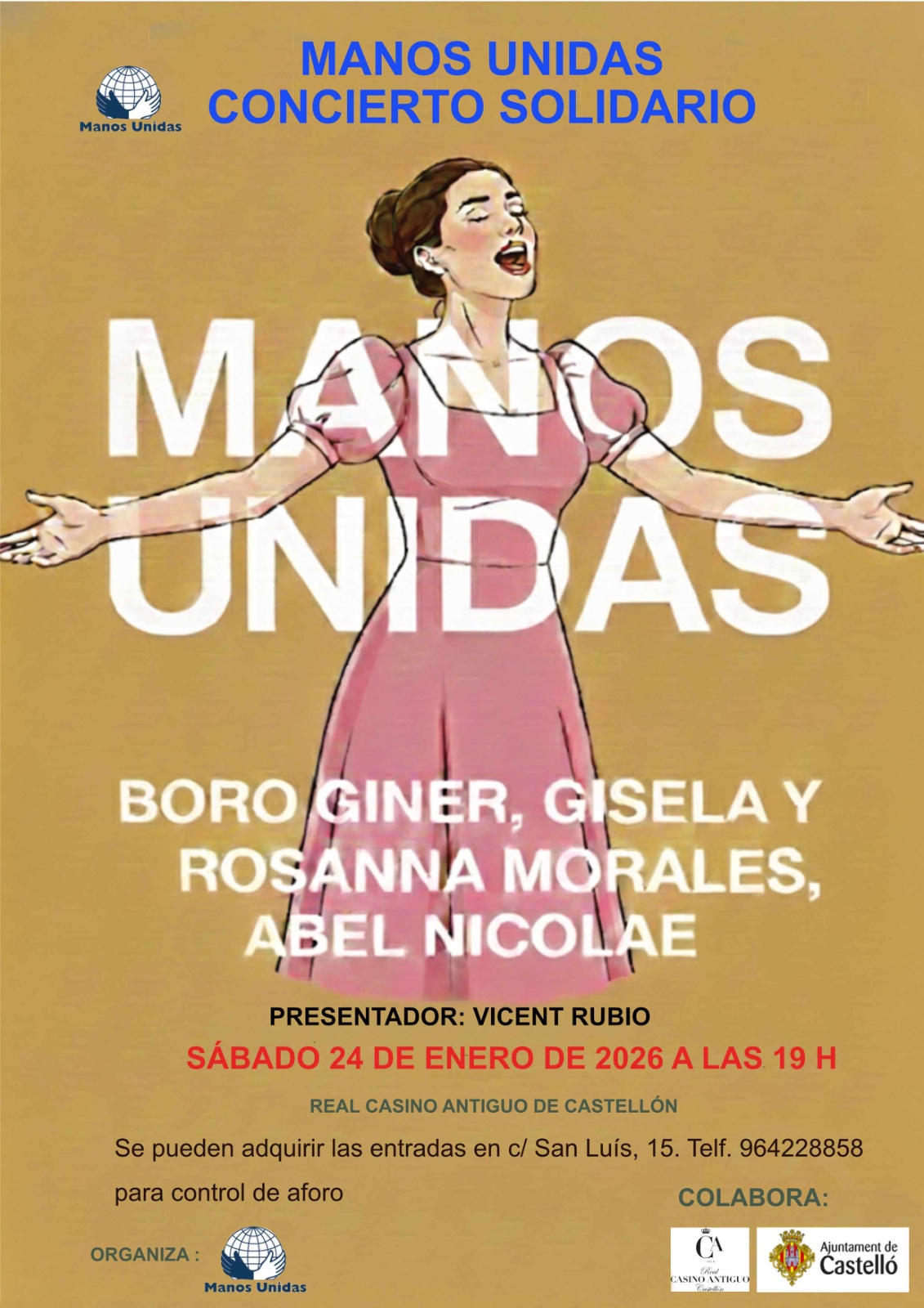 #ConciertoBenefico #ManosUnidas - Enero 2026