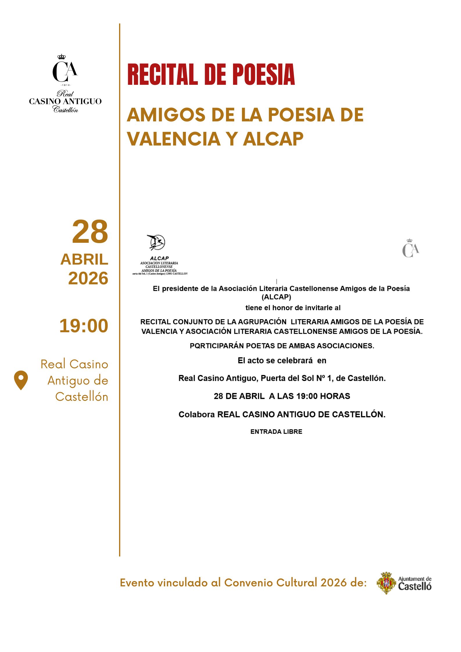 RECITAL POESIA – Alcap