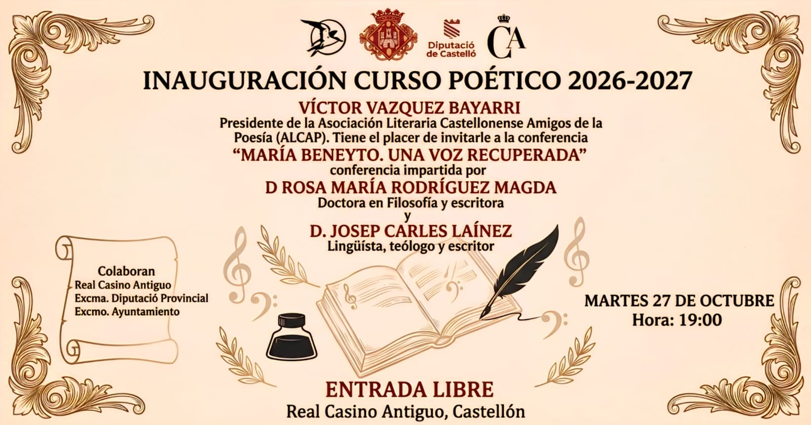 Inauguración Curso Alcap 2026-2027