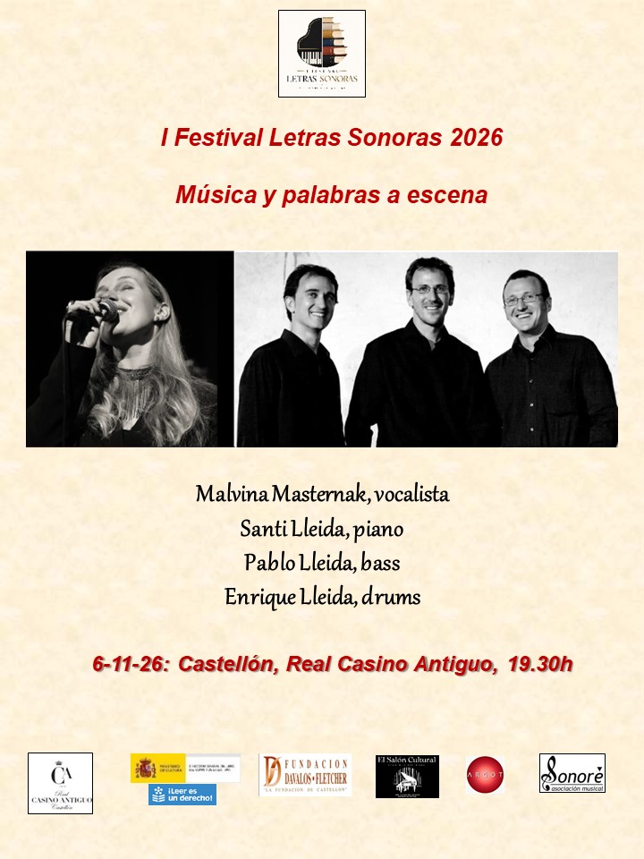 Música y Palabras a escena - I Festival Letras  Sonoras 2026